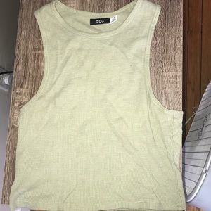 Green crop top